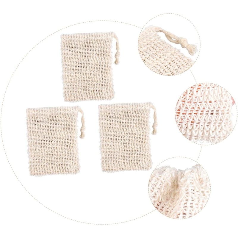 Bolsa de Jabón Exfoliante de Ramio y Yute Baluue 3