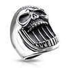 Autiga® Mens Stainless Steel Bottle Opener Laughing Skull Laughing Biker