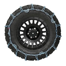 OCPTY Snow Chains For Car,Emergency Security Snow Chain Tire Chains,2 Pack Universal Tire Chains For Car/SUV/ATV/Semi Trucks(225 235 245 255 265 275 285 295 15" 16" 17" 18" 19" 20")