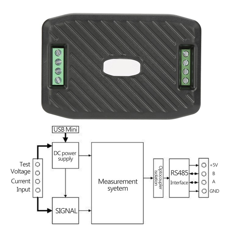 PEACEFAIR PZEM-003 DC Voltage Current Power Energy Consumption Meter Communication
