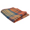 DB Dickie Bow Orange & Blue Plaid Tartan Tweed Pocket