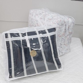 [Room My Room] 1 large blanket storage blanket bag / 1 large transparent plastic cover zipper bag / [룸마이룸] 이불보관 이불가방 대형 1장 / 비닐커버 투명 지퍼가방, 대형 1장