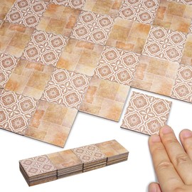 Halandar Dollhouse Flooring Tiles on 1/12 1/6 Scale Miniature Decor Accessories 32pcs Double-Sided