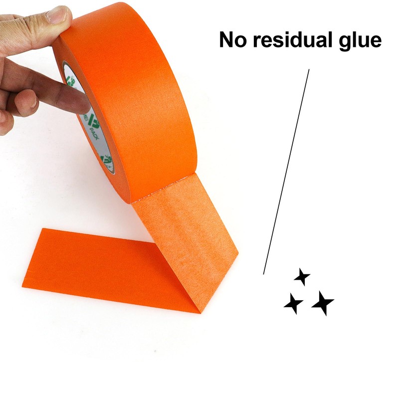 BOMEI PACK 10 Pack Orange Painters Tape, 2" x 30yds,
