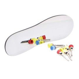 Angzhili 1 Piece Dental Intraoral Mirrors Dental Photography Mirrors Dental Reflector Mirror Dental Glass Two-sided Orthodontic Mirror Buccal Mirrors Occlusal Mirrors Dental Mirror Tools(1#)