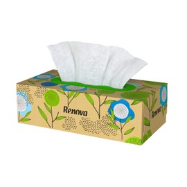 Renova Renova Recycled Facial Tissues | Box of 72 Tissues | Recycled Paper | FSC® and Ecolabel Certified