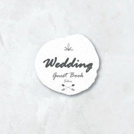 Wedding Guest Book Silver: for Memorial and Messages Book, Blank No Lines