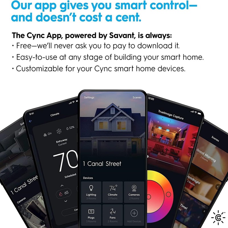 GE CYNC Smart Dimmer - Wire-Free, Battery Light Switch, Bluetooth