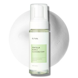 iUNIK Centella Espuma de limpieza de burbujas, 150 ml. oz. Con MAKEP:REM Safe me. Crema de hidratación para alivio de la humedad