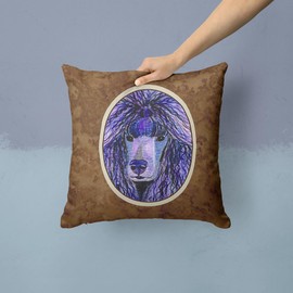 Caroline's Treasures SS8800PW1414 Poodle Decorative Canvas Fabric Pillow, Large, Multicolor