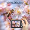 Digital Camera, 4K 48MP Autofocus Vlogging Camera Selfie Cameras with