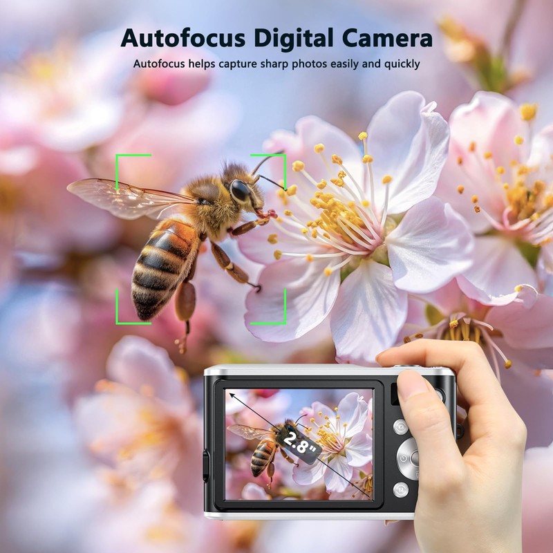 Digital Camera, 4K 48MP Autofocus Vlogging Camera Selfie Cameras with