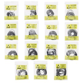 eMagTech 750-Piece Rubber Watch Seal Set, O-Ring Watch Seals, Waterproof, Simple Sealing Washers Set, Accessories for Repairing Watches, Black, 0.7 mm