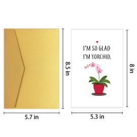 Funny Mother's Day Card for Mom, Pun Mothers Day Card, Fathers Day Card from Kids, Orchid Mothers Day Card, I'm So Glad I'm Yorchid
