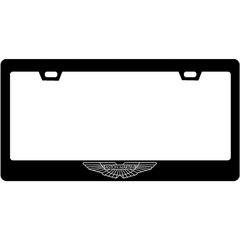 Exotic Carbon Fiber Aston Martin Silver Logo Carbon Fiber license