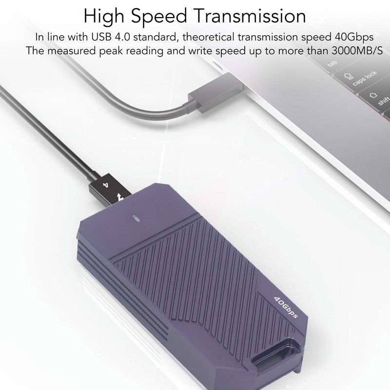 USB 4.0 SSD Enclosure 40Gbps M.2 NVME Solid State Drive