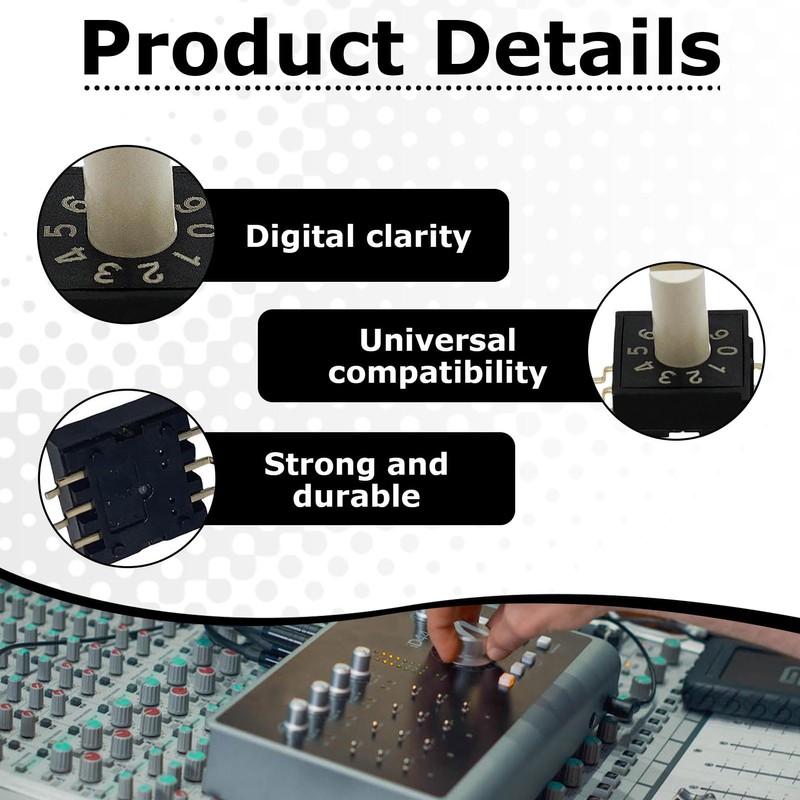 ZFRITP 1 Piece Switch Rm3haf-10 Rotary Encoder Switch with Handle