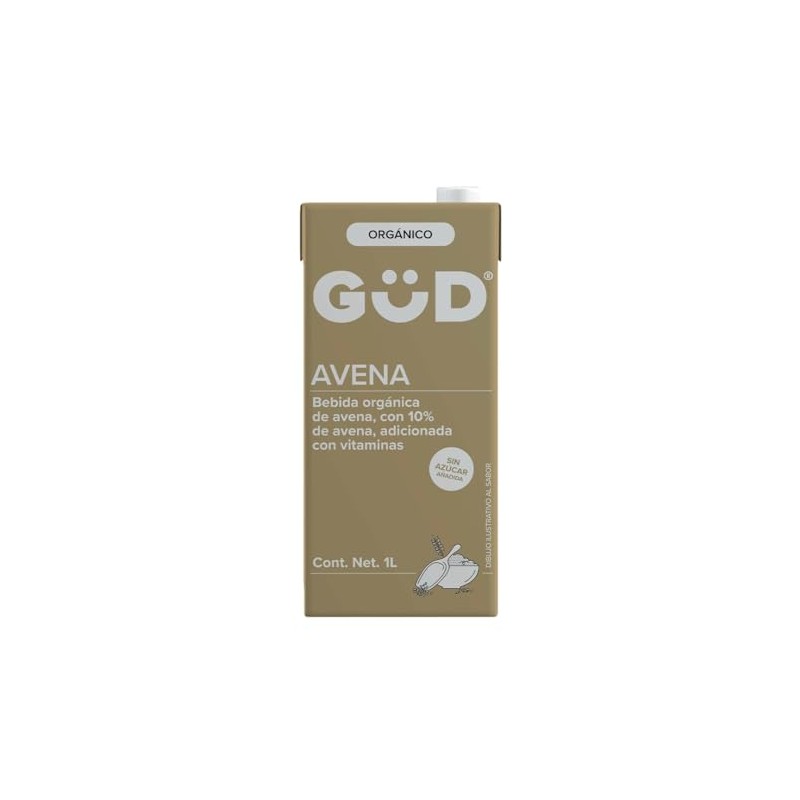Güd Bebida de Avena Orgánica sin Azúcar 1L
