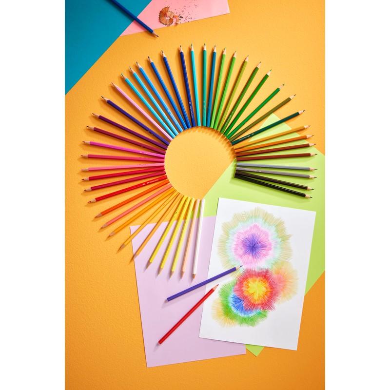 Faber-Castell Castle 111260 Colouring Pencils Set, 60 Pieces, Hexagonal, Shatterproof,