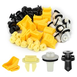 GOOACC 40Pcs Bumper Grommet and Rear Bumper Retainer Assortment Compatible for Nissan & Infiniti, Replace 63846-5V000 63846-5V000 01553-09241 85099-1MA0A