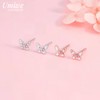 Women's Pierced Earrings, 925 Silver, Hypoallergenic Metal, Small, 18K K,
