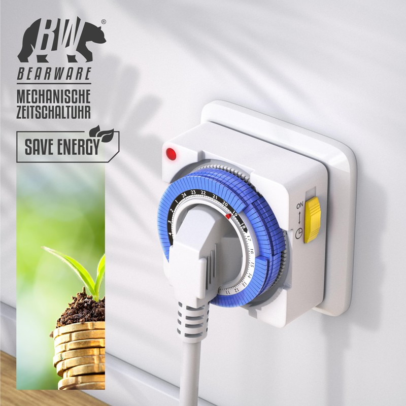 CSL-Computer CSL - 3 x Timer Switch, Mechanical Timer Socket,