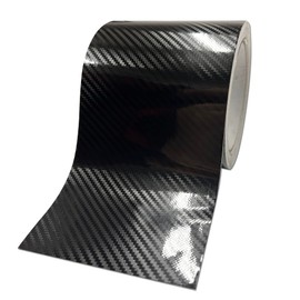 LZLRUN Free Tool Kit 5D High Gloss Carbon Fiber Vinyl Tape for Black Out Chrome Delete Window Trim Door Trim (4Inches x 30Feet)