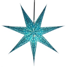 Guru-Shop Foldable Advent Luminous Paper Star, Cassiopeia Christmas Star, Window Decoration Star , 7 Tips