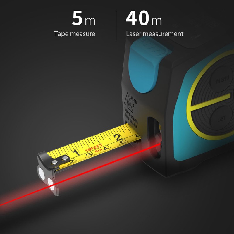 MiLESEEY La-ser Distance Measuring Tape Recharge Hand-held Range Finder Measurement