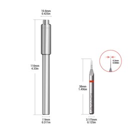 HARDWIN Model Scriber Tool with 0.2mm Tungsten Blade – for Gundam, RG Scale, Resin Models – Scribing, Panel Line Engraving, Detailing (Marking Tool, Modeling Hobby)