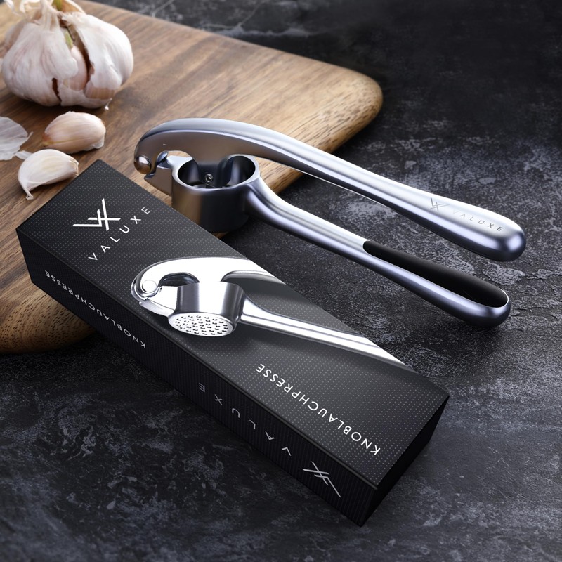 VALUXE® Garlic Press Dishwasher Safe with Powerful Leverage - Practical