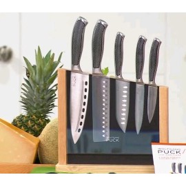 Wolfgang Puck 6-piece Forged Cutlery Set with Magnetic Block-NEW IN BOX
