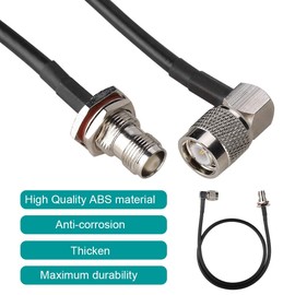 FOSA 60cm TNC Male to TNC Female Antenna Adapter Extension Cable for TRI PRC-152, PRC148, United Start PRC-148, TS PRC-148, TCA PRC-152A