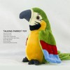 Electric Talking Parrot Plush Toy Soft Record Vocals Interactive Voice