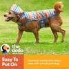 The Dodo Clear Rainy Days Striped Raincoat for Dogs, Size