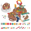 Construction Games with Toy Drill,Magic Montessori Play Toolbox Bear Toys