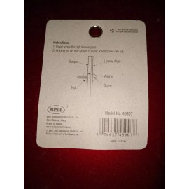 Bell (8) pack set lot Bell Stainless Steel License Plate Fastener screws nuts bolts