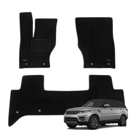 WENNEBIRD Superior Carpet Floor Mats for 2014-2022 Land Rover Range Rover Sport (L494), 0.5 Inch Thickness Rugs, Premium All Weather Anti-Slip Waterproof Floor Liners - 3pc