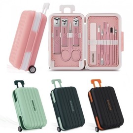 핑쇼115 Nail Clipper Cuticle Mini Carrier Eyebrow Promotion Guest Gift 12-Piece Nail Care Tool Full Set Ear Pick