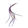 Real Feather Hair Extensions 8 Pack + Rings/Loop (Purple Auburn)