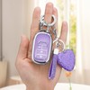 Vicoca for Honda key fob cover with Diamond Heart Keychain,