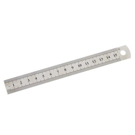 1Pc 15cm Stainless Steel Straight Ruler,6 Inch Stainless Steel Straight Ruler Precision Double Sided Drafting Supplies School Office Stationery,Drafting Tools and Kits Teaching Materials