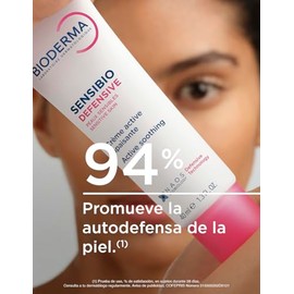 BIODERMA, Crema Facial Hidratante, Sensibio Defensive, Fortalece la Barrera Cutánea, para Piel Sensible, 40ml