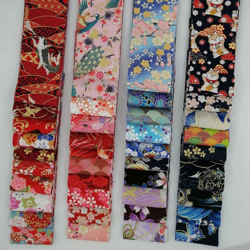 Fabric Strips for Quilting,80 PCS Roll Cotton Fabric for Sewing