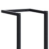 vidaXL Iron Towel Rack - 9.8"x7.9"x37.4" - Wall-Mounted, Sleek Black