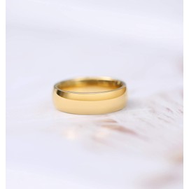 Zakk Women's Men's Ring 2 mm 4 mm 6 mm Titanium Polished Narrow Rings Engagement Rings Wedding Rings, Titanium, No Gemstone