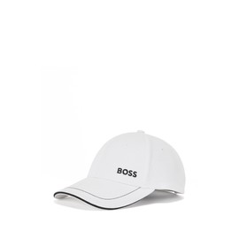 BOSS Men's Baseball Cap Hat Headwear Cap Cotton Twill Cap-1, NEW - White100