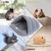 TUAKIMCE Guinea Pig Bed Soft Fleece Rat Bed Guinea Pig