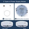 LARDUX Pack of 4 LED Lights Base with Remote -