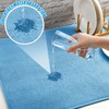 Hushee 2 Pack Extra Large Dish Drying Mat Microfiber Absorbent